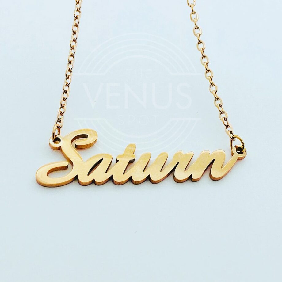 Planet Saturn Necklace