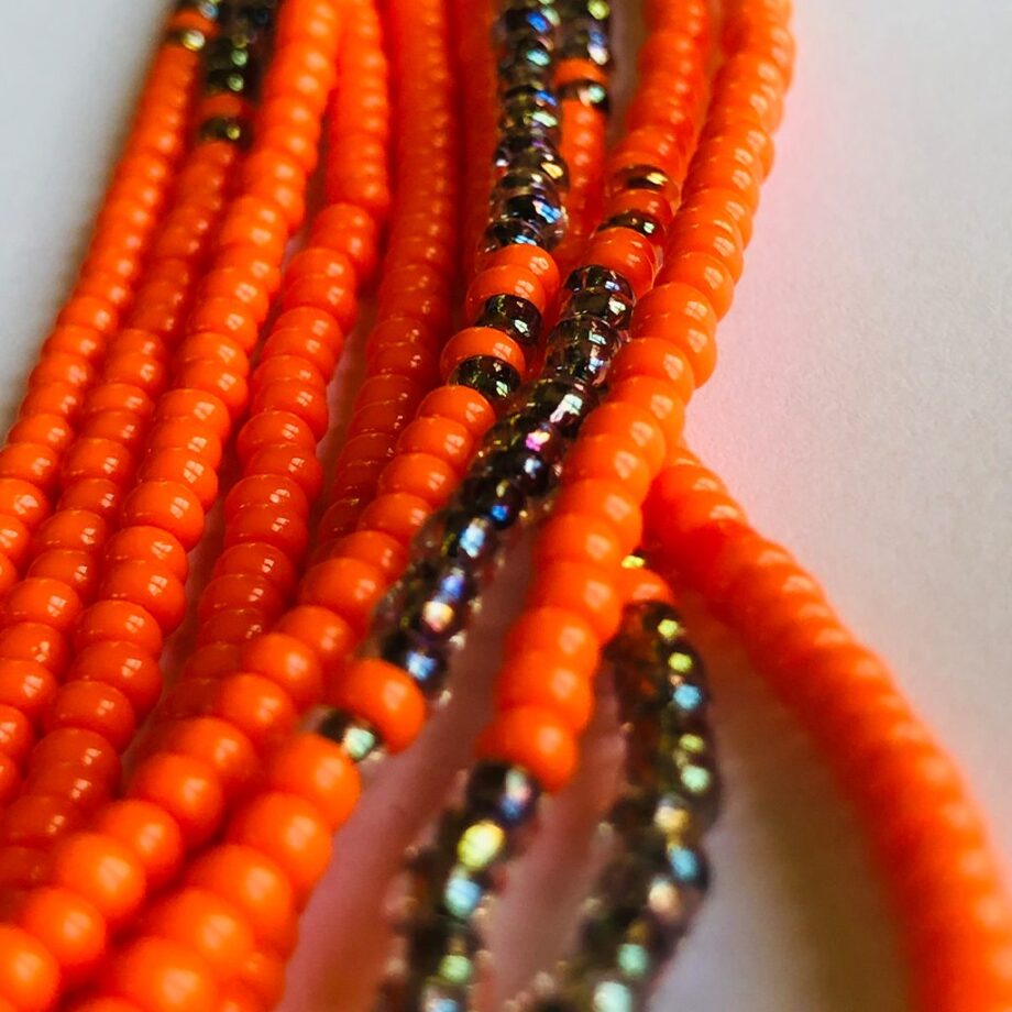 Sparkle In Orange | Waist Beads