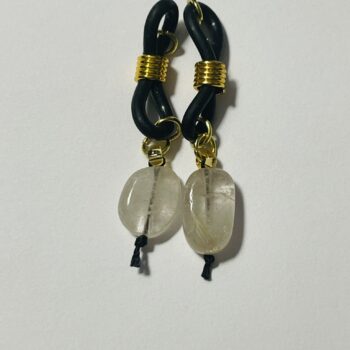 Smokey Quartz Nipple Jewels with Adjustable Spirals