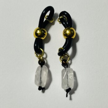 Rose Quartz Nipple Jewels with Adjustable Rounds