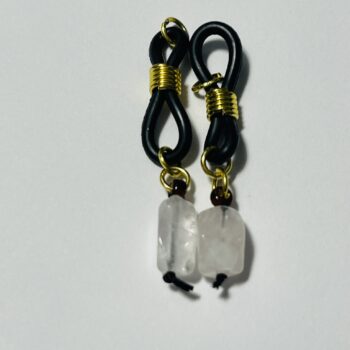 Rose Quartz Nipple Jewels with Adjustable Spiral Rounds