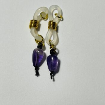 Amethyst Nipple Jewels with Adjustable Spirals